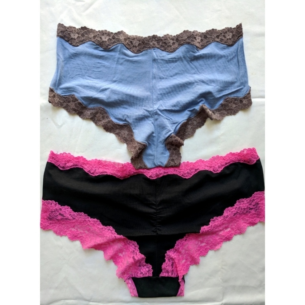 2 Pair 7/L Maidenform & Luleh Hipster Panties - Picture 2 of 3